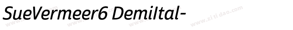 SueVermeer6 DemiItal字体转换